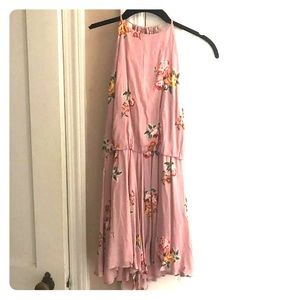 Pink floral final touch romper